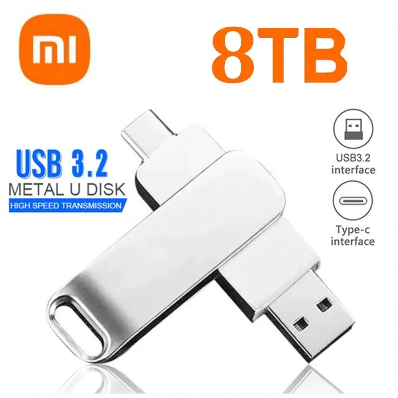 Clé USB 3.2 Jusqu'à 16TB + Adaptateur Type-C OFFERT