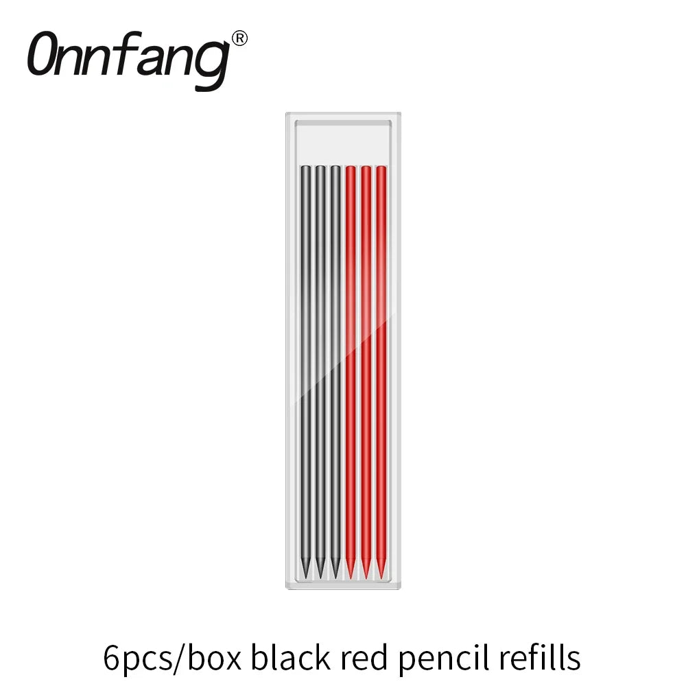 Crayon de Charpentier 2.8mm avec Taille-Crayon Intégré + Recharges Mines OFFERTES