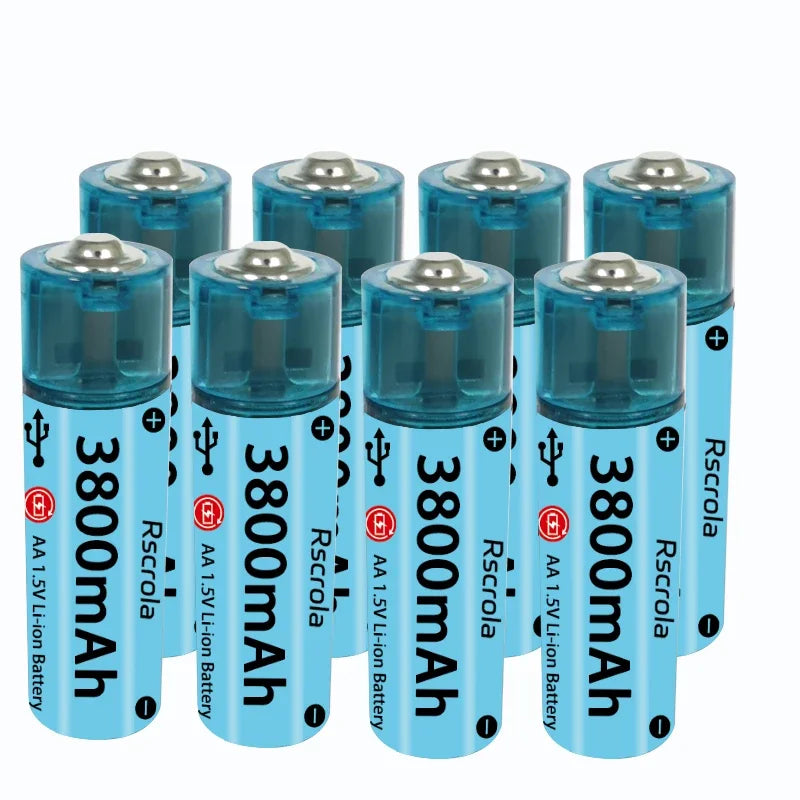 Pile AA Li-ion rechargeable USB 3800mAh — usage quotidien