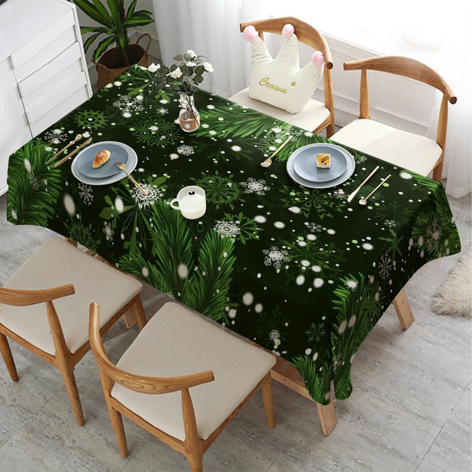 Nappe de Table Rectangulaire Spéciale Noël - 8 Tailles