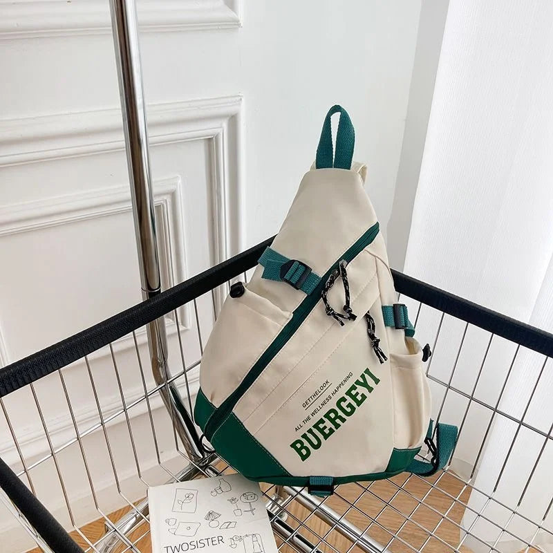 Sac à Dos Bandoulière Unisexe – Nylon Résistant pour Voyage et Usage Quotidien