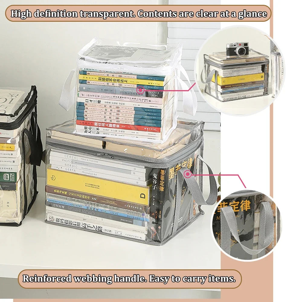 3x Sacs de rangement pour Livres, Jouets, CD, DVD...