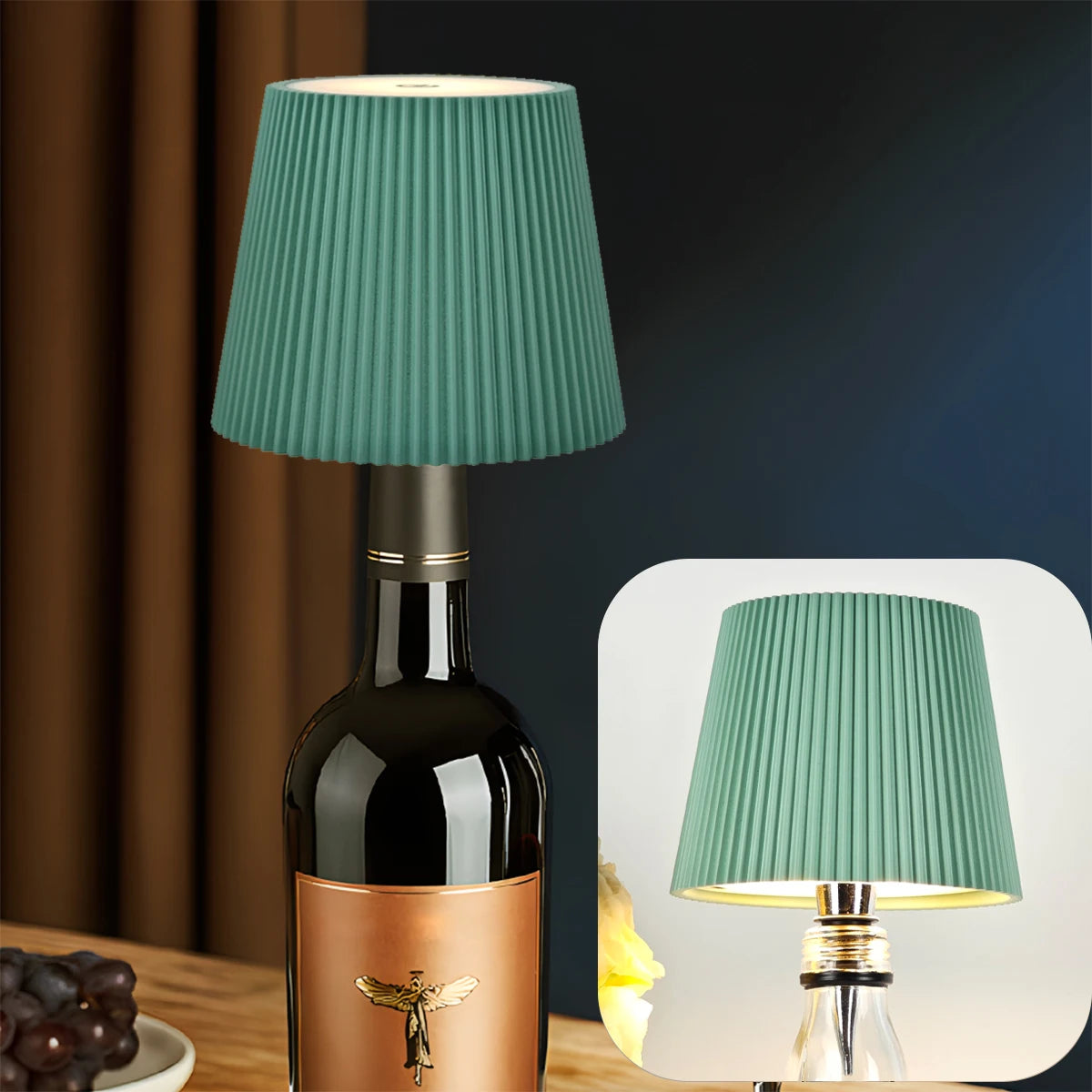 Abat-jour de Lampe pour Bouteille - 3 Couleurs LED & Différentes Intensités