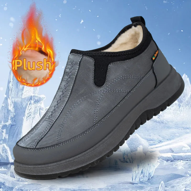 Chaussures de Ville d'Hiver Faciles à enfiler & Doublure Polaire