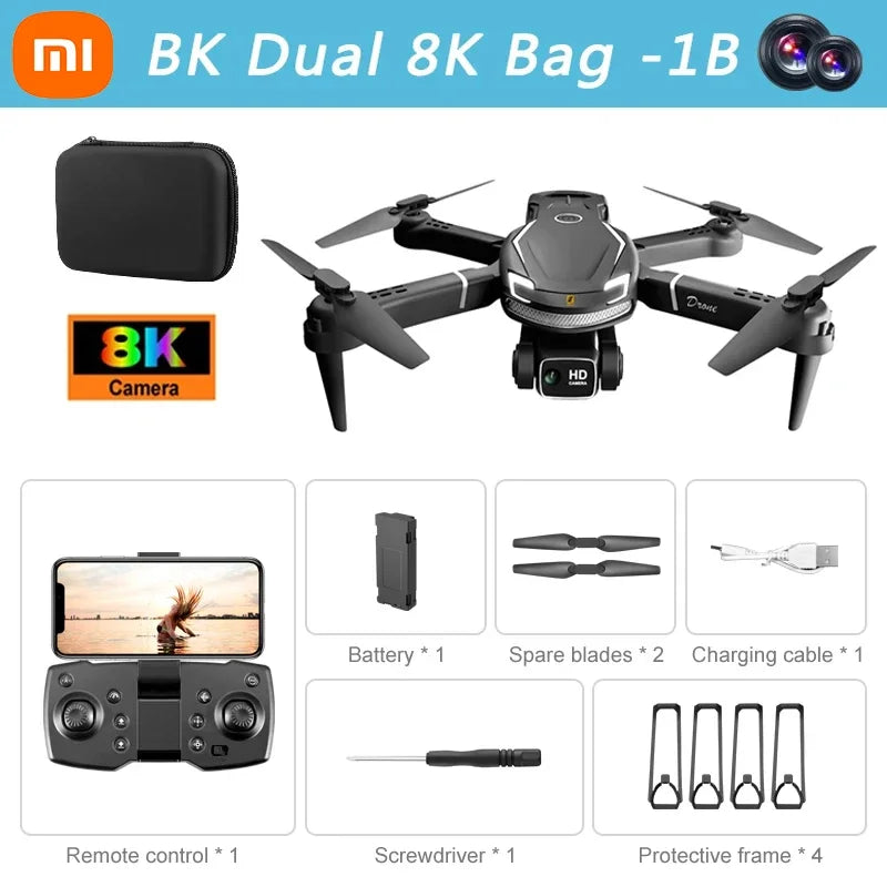 Drone Aérien 8K avec Double Caméra et Stabilisation