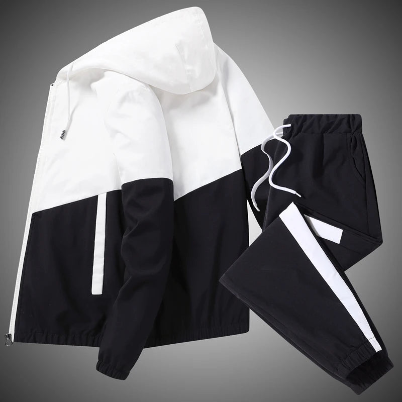 Ensemble de Survêtement Bicolore Homme