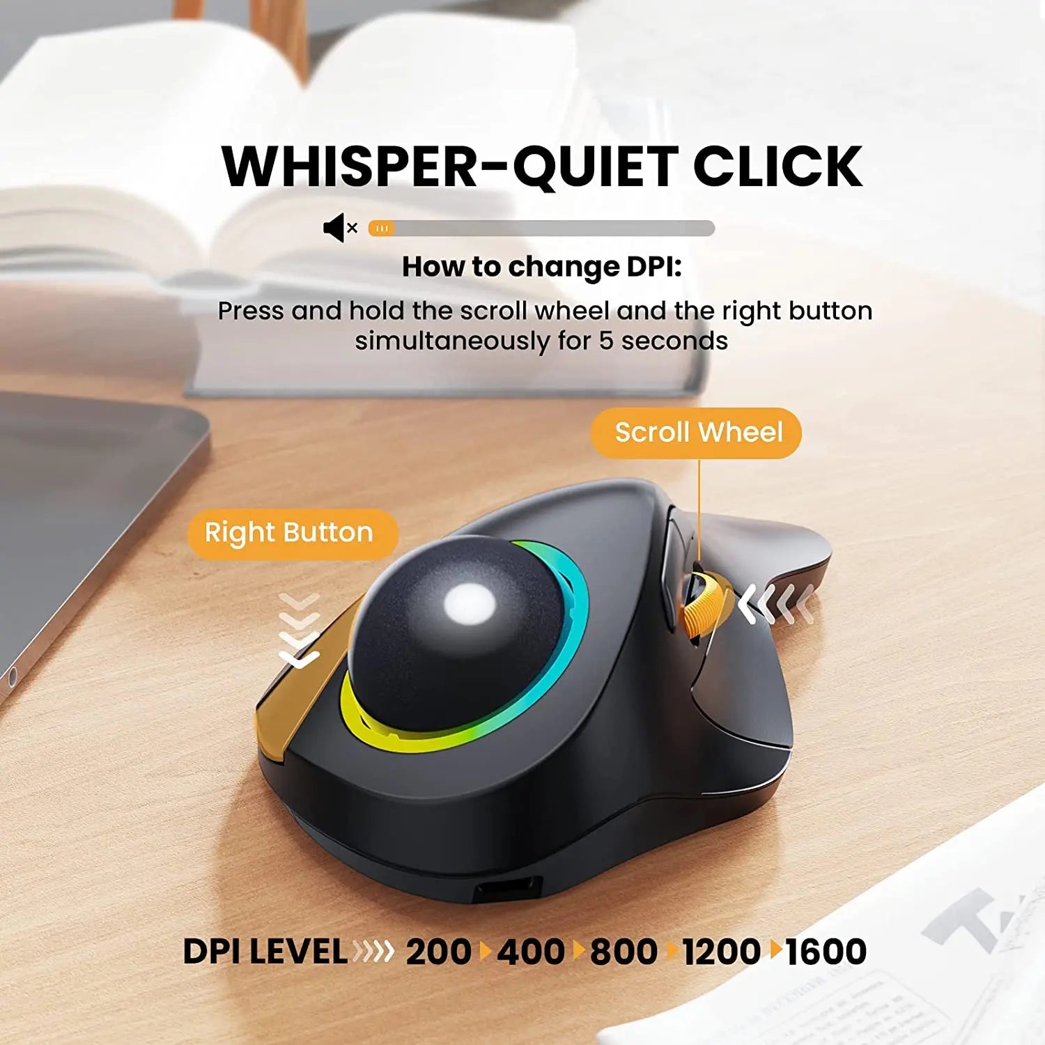 Souris Sans Fil à TrackBall index