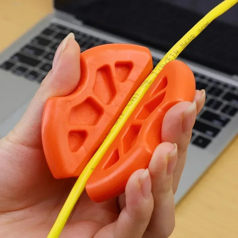 2x Poignées en Caoutchouc pour Traction de Câble