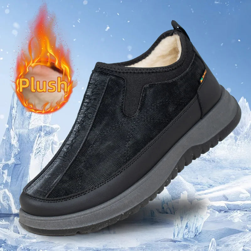 Chaussures de Ville d'Hiver Faciles à enfiler & Doublure Polaire
