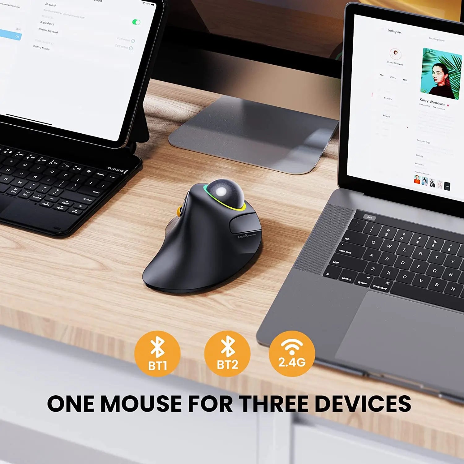 Souris Sans Fil à TrackBall index