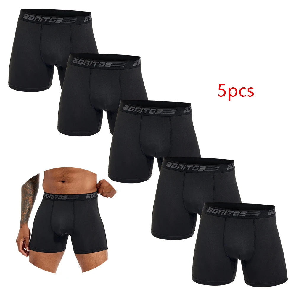 Caleçons Homme Stretch Élégants – 5 Pièces