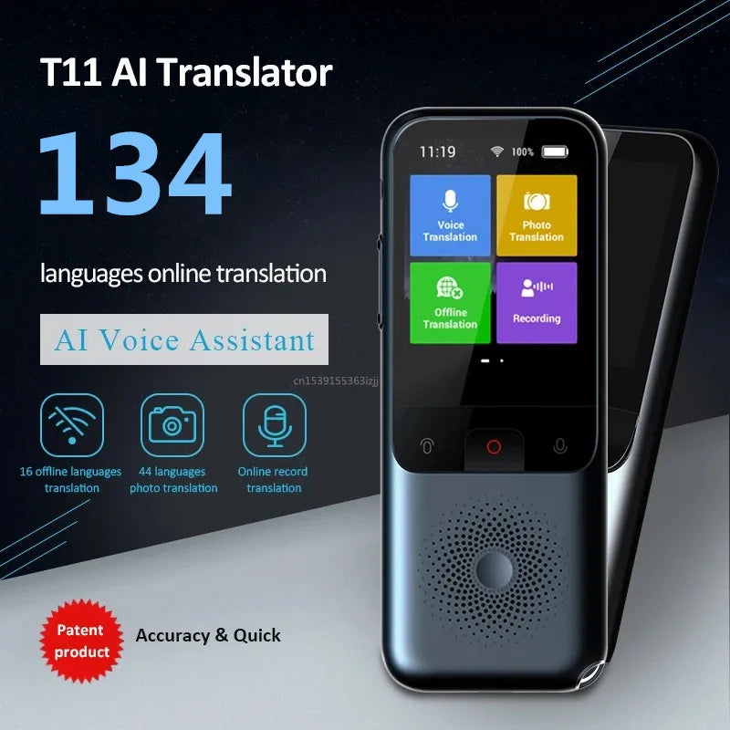 Traducteur vocal intelligent portable - 134 langues - Nouvelle génération