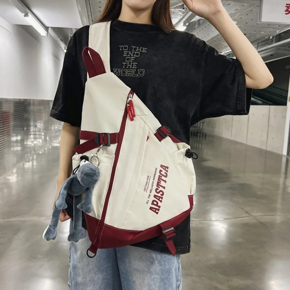 Sac à Dos Bandoulière Unisexe – Nylon Résistant pour Voyage et Usage Quotidien
