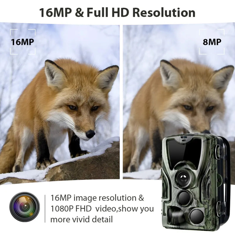 HUNTCAM HD - Caméra de chasse 16M waterproof avec batterie rechargeable