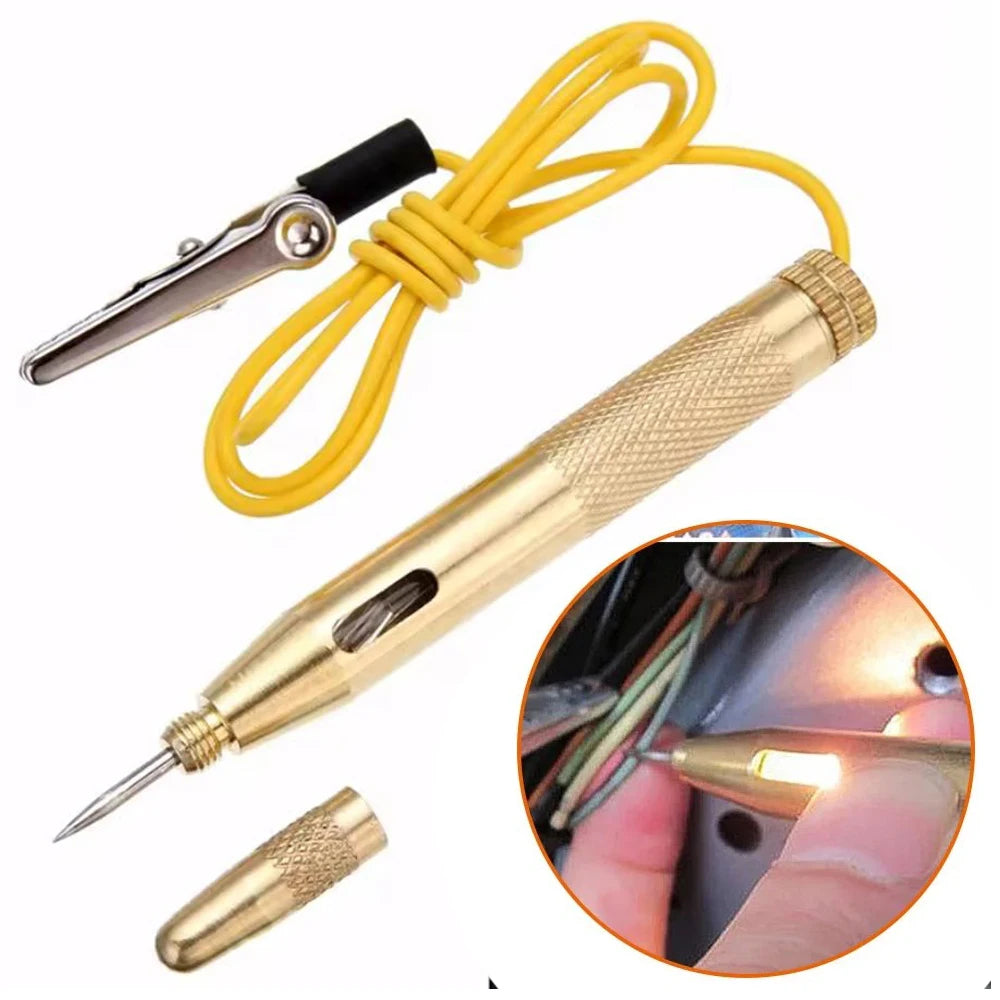Stylo Testeur de Tension 6V/12V/24V – Test Circuit & Fusibles – Sonde Électrique avec Voyant