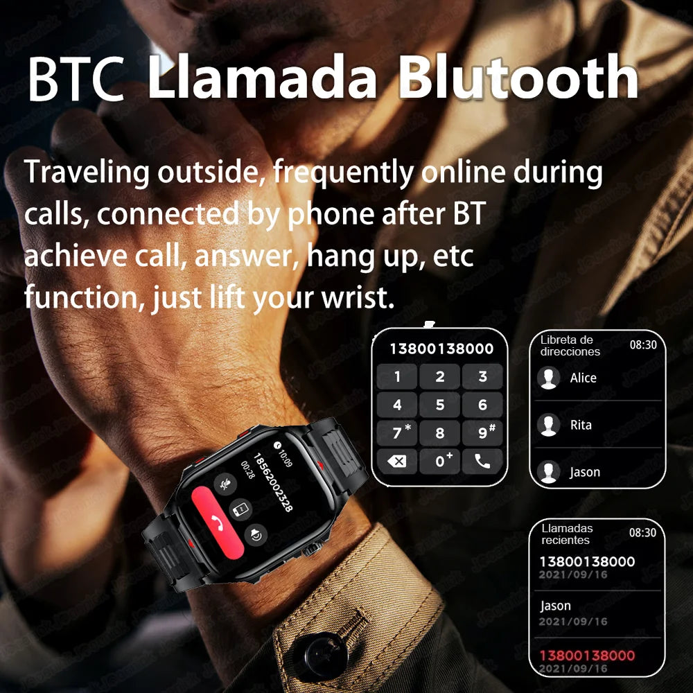 Montre Connectée Étanche avec Lampe LED Intégrée + Bracelet OFFERT