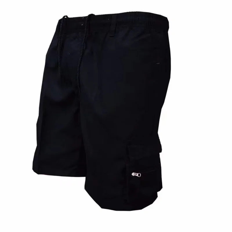 Short Cargo Décontracté Ceinture Élastique - Homme