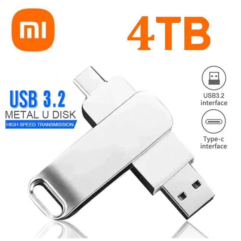 Clé USB 3.2 Jusqu'à 16TB + Adaptateur Type-C OFFERT