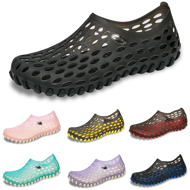 Chaussures d’Eau Unisexes en PVC – Légères, Antidérapantes et Idéales pour Plage et Jardin