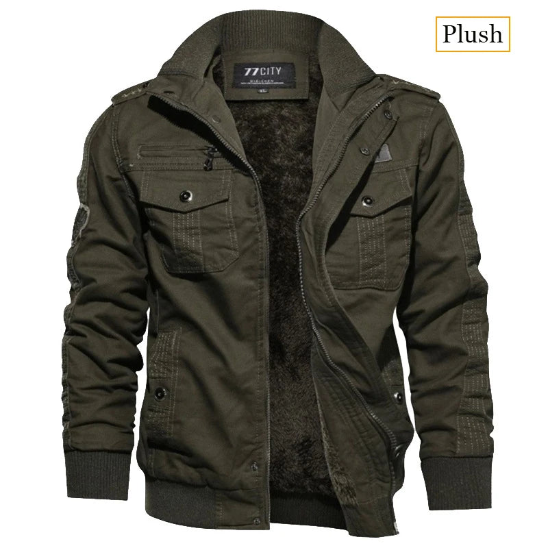 Veste U.S Army à Doublure Polaire Chaude - Homme