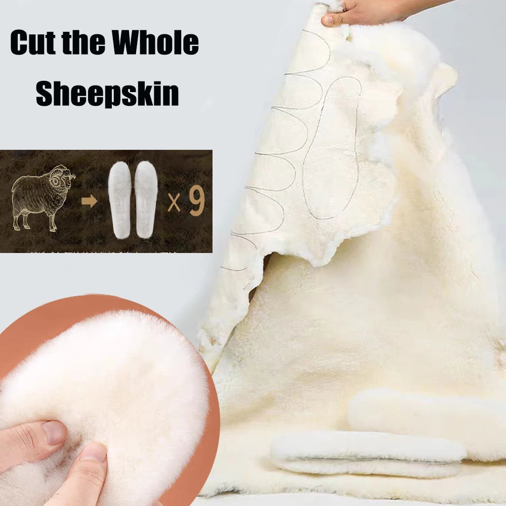 Semelle Molletonnée en Peau de Mouton Véritable ULTRA CHAUDE