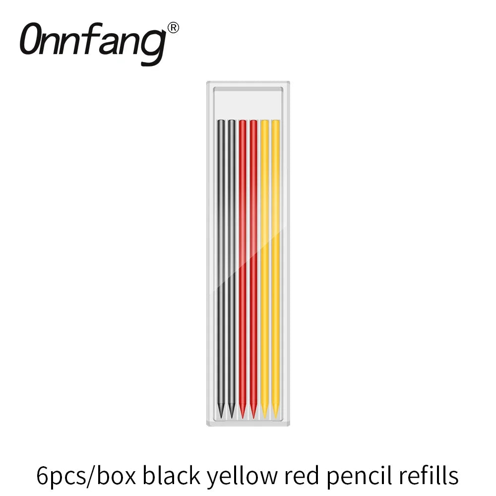 Crayon de Charpentier 2.8mm avec Taille-Crayon Intégré + Recharges Mines OFFERTES