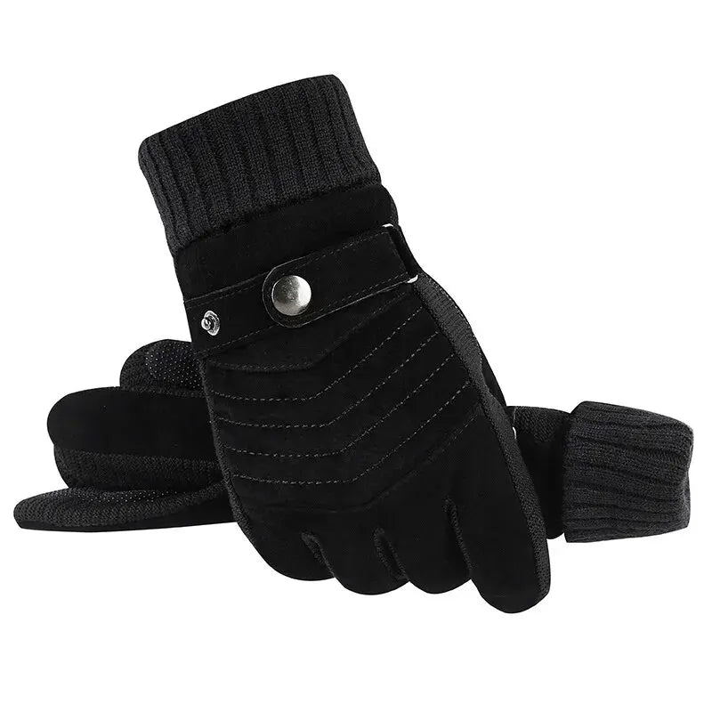 Gants Coupe-Vent & Tactiles en Daim - Homme