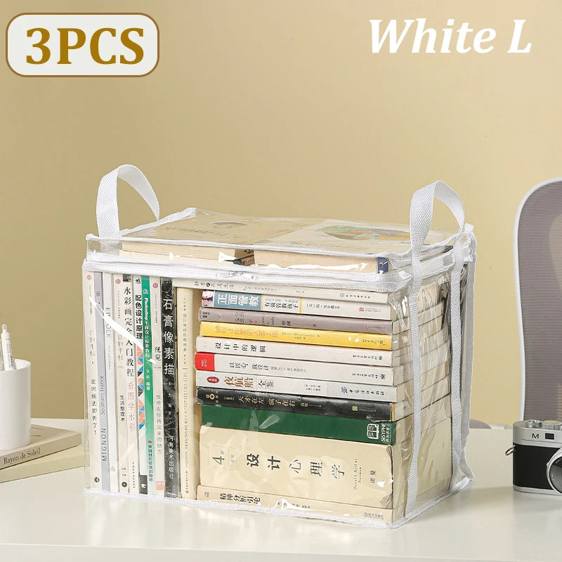 3x Sacs de rangement pour Livres, Jouets, CD, DVD...