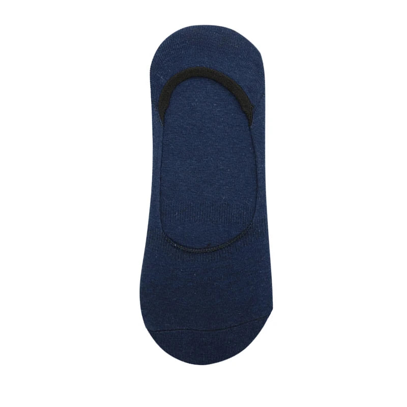 Chaussettes Bateau Invisibles en Coton Respirant avec Silicone - Homme