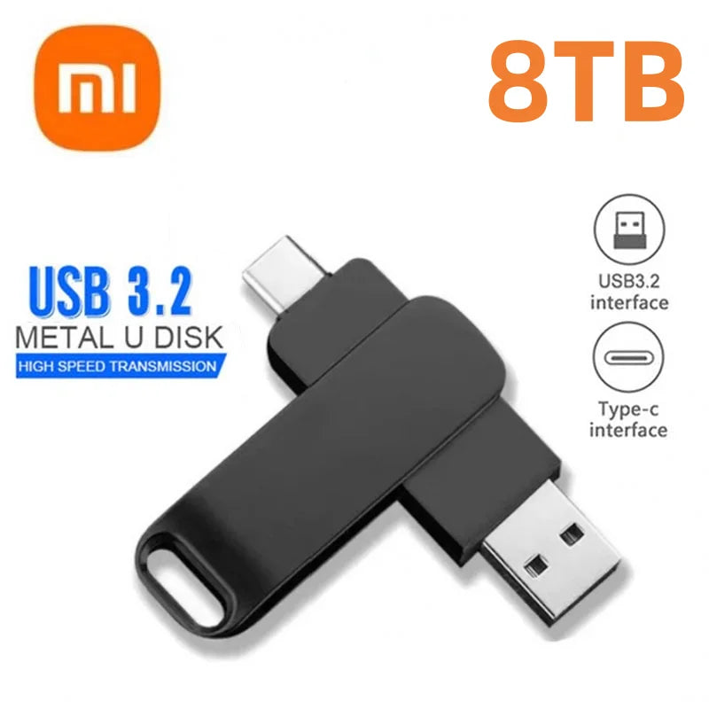 Clé USB 3.2 Jusqu'à 16TB + Adaptateur Type-C OFFERT