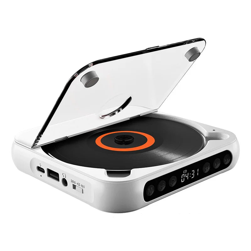 Lecteur CD Bluetooth Portable Ultra Plat à Grande Autonomie
