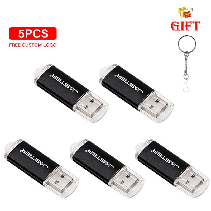 Lot de 5 Clés USB 2.0 Haute Vitesse - 4 à 128GO