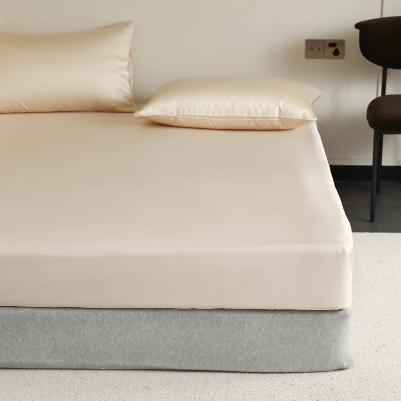 Drap Housse Luxueuse en Soie de Mûrier - 14 Tailles