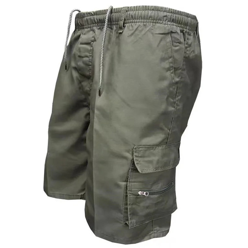 Short Cargo Décontracté Ceinture Élastique - Homme