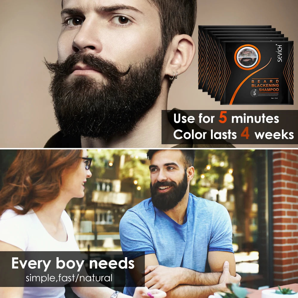 5x Shampoings Colorants pour Barbe