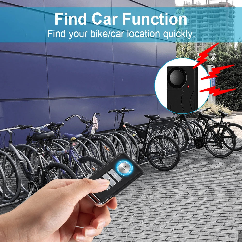 Alarme Antivol Sans Fil Vélo et fenêtre – 110 dB & Télécommande