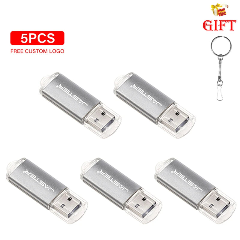 Lot de 5 Clés USB 2.0 Haute Vitesse - 4 à 128GO