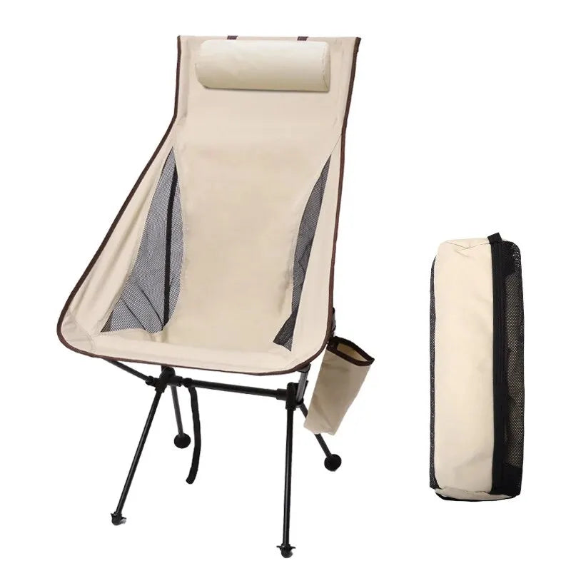 Chaise de camping pliante et légère - Repose tête intégré