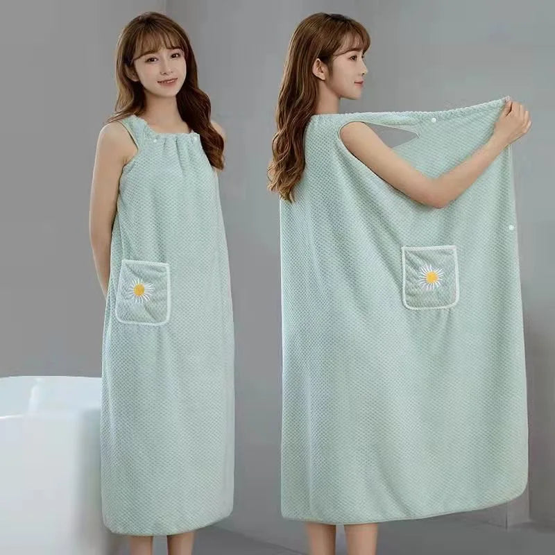 Serviette de bain Robe ULTRA Absorbante - Facile à enfiler !