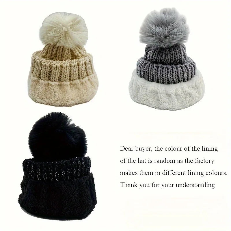Ensemble Bonnet à Pompom & Cache-Cou - Femme