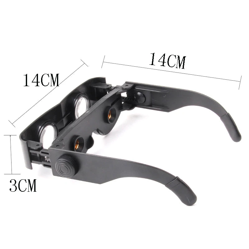Lunettes Jumelles Télescopiques à Mise au Point Réglable – Grossissement Mains Libres pour Pêche