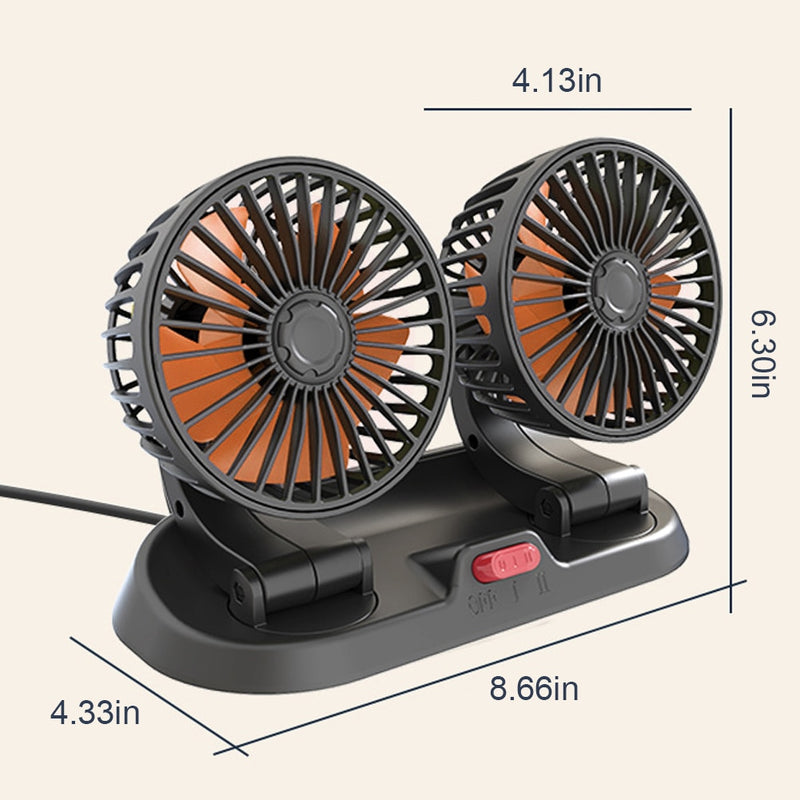 Mini Ventilateur rotatif pour voiture