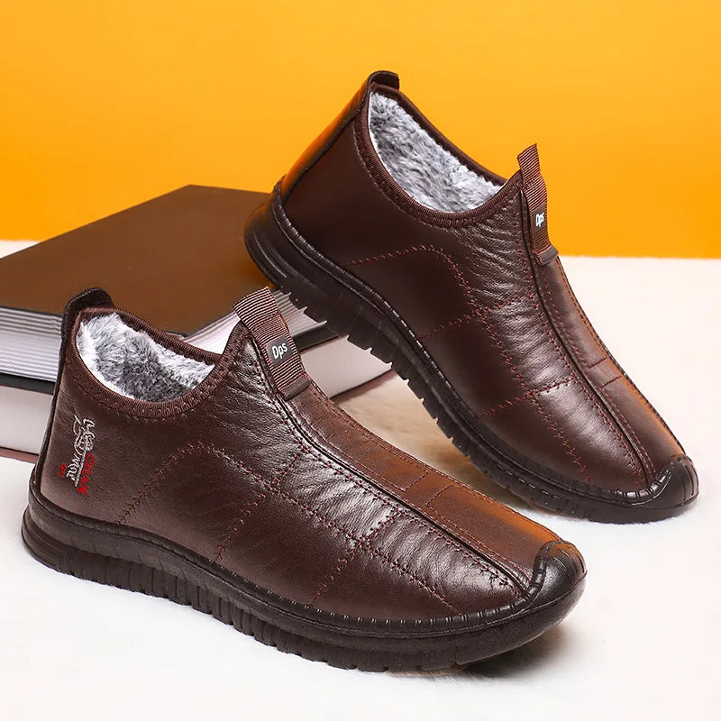 Chaussures Slip-on Sans Lacets à Doublure Chaude & Imperméables - Homme