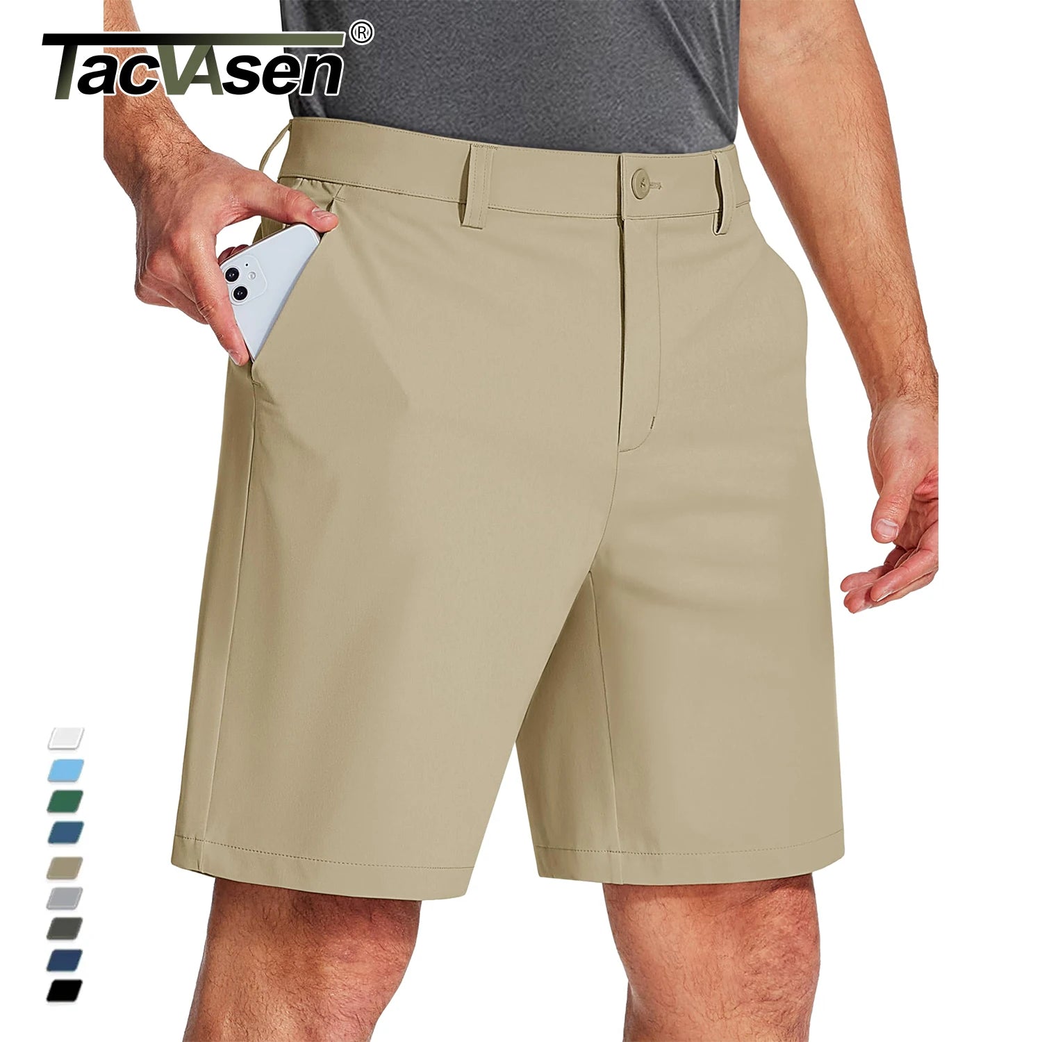 Short Classique Homme 4 Poches Ultra-Confort