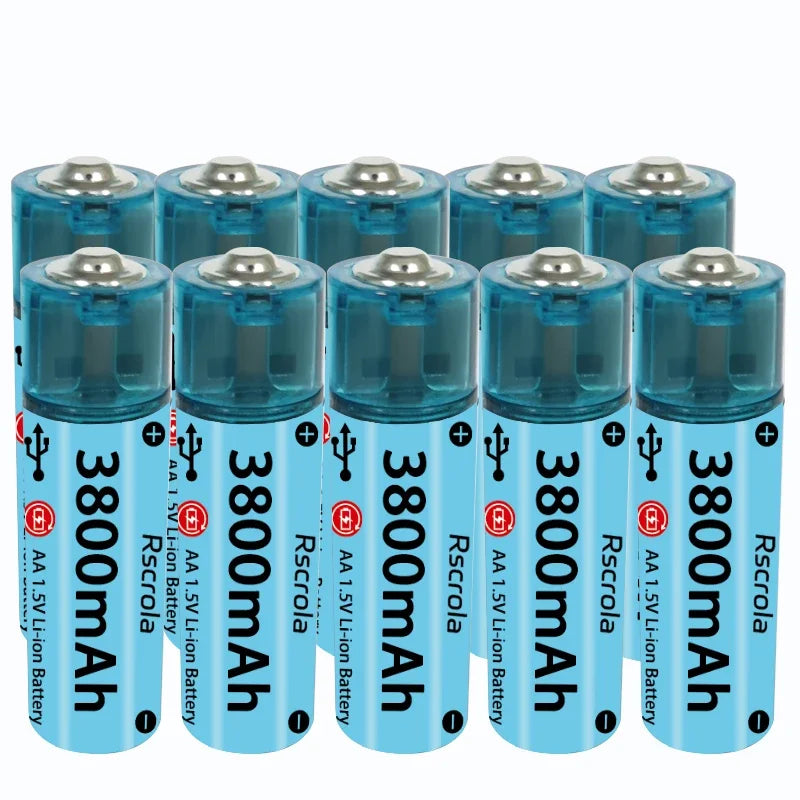 Pile AA Li-ion rechargeable USB 3800mAh — usage quotidien