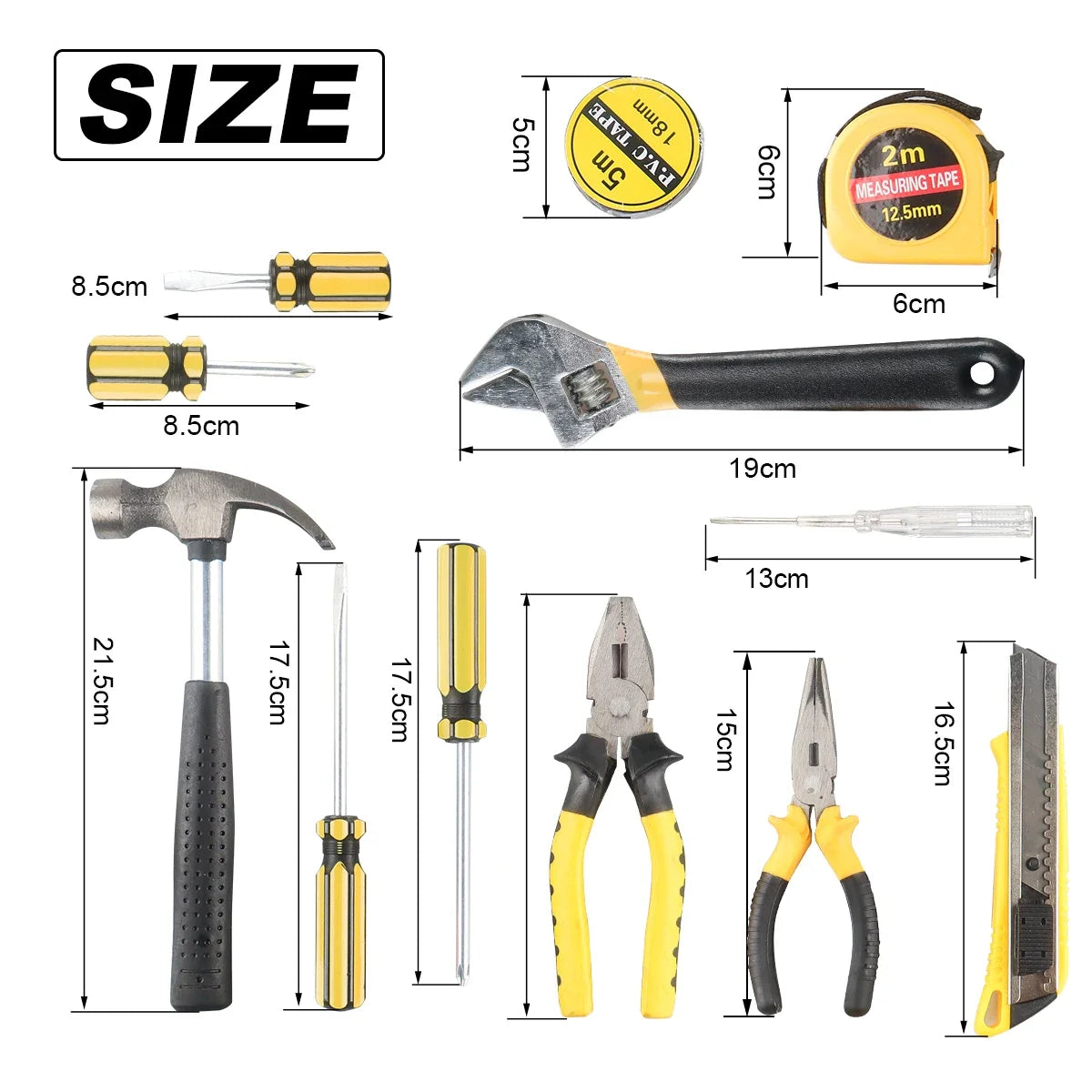Boite à outils à main 9PCS