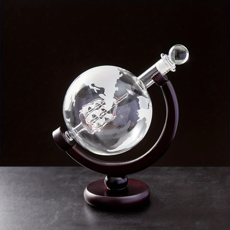 Carafe Whisky Globe + 2 Verres OFFERTS - Idée Cadeau