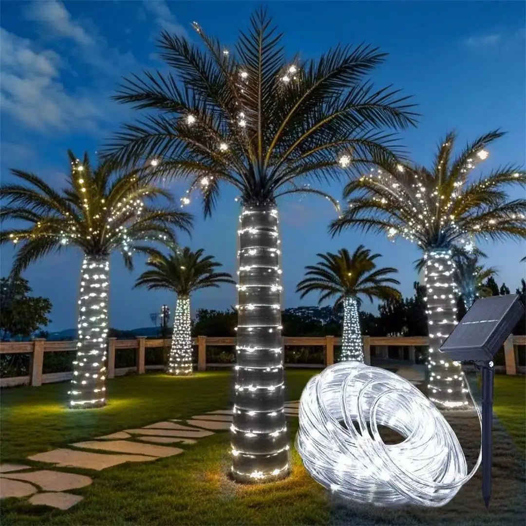 Guirlandes Lumineuses Solaire pour Décoration Extérieure — Étanches et Écologiques