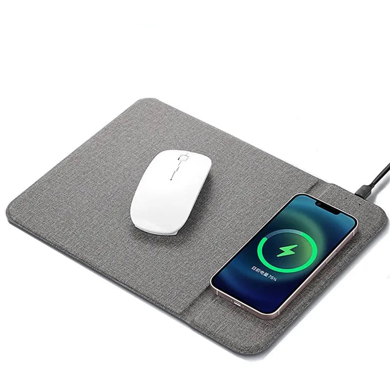 Tapis de souris confortable avec chargeur sans-fil intégré