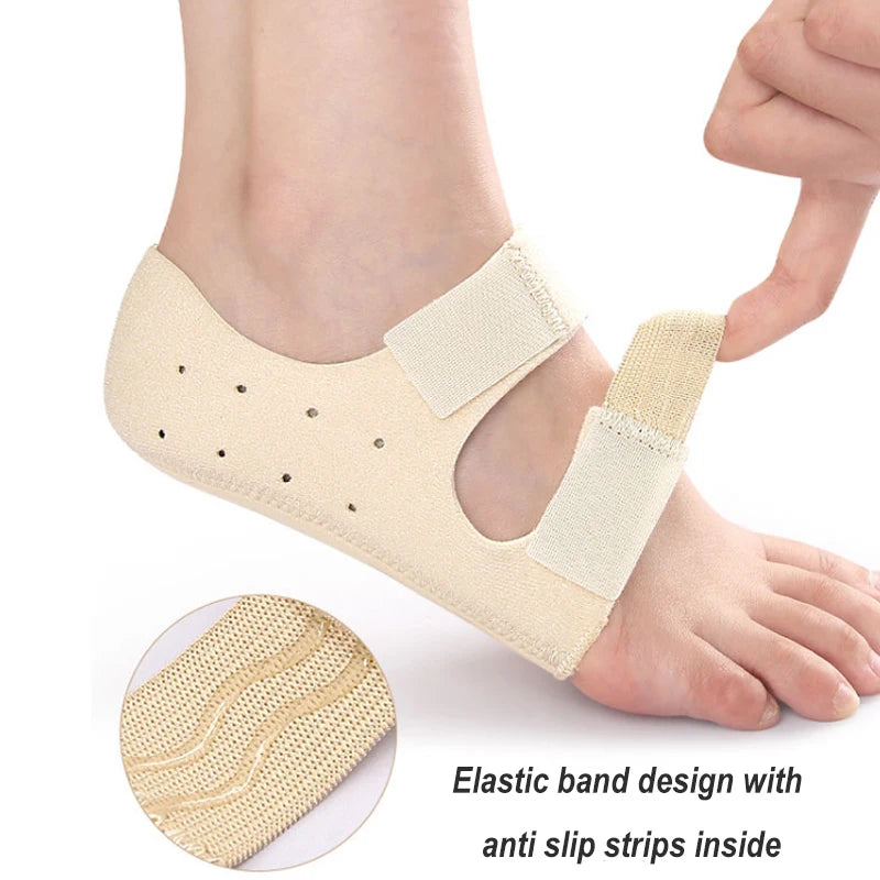 Paire de Protège-Talons Réglables Antichoc – Coussinets de Soutien pour Fasciite Plantaire et Tendon d’Achille